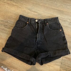 Black Zara Mom Shorts